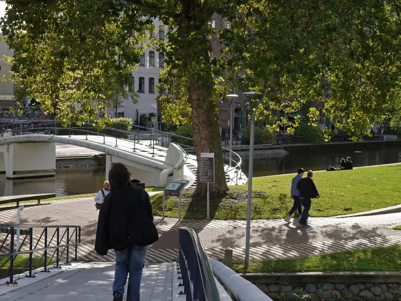Footbridges at Roeterseiland campus, Amsterdam